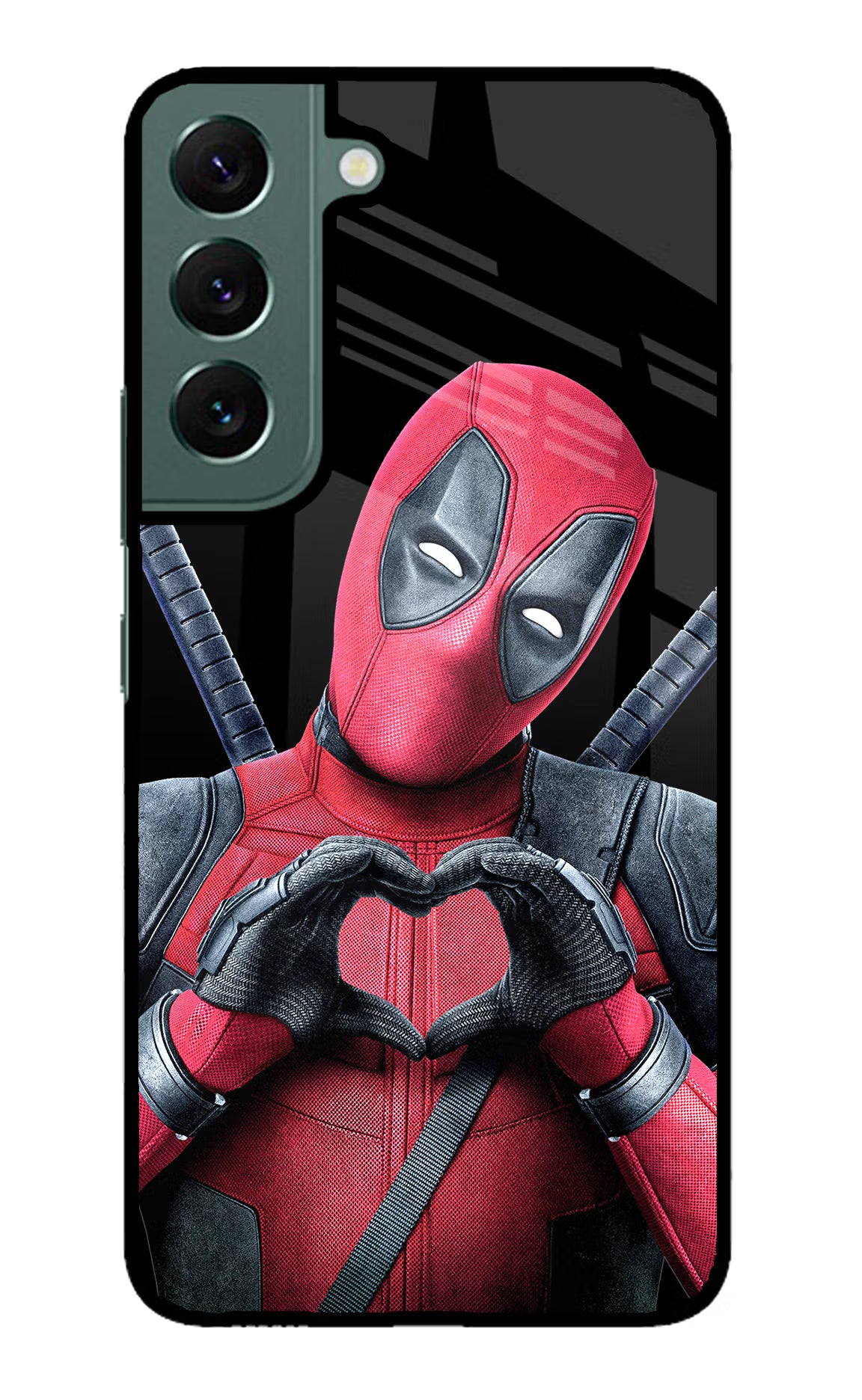 Deadpool Samsung S22 Glass Case Back Cover by Casekaro