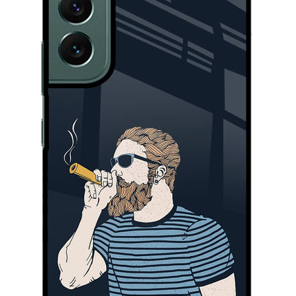 Smoking Samsung S22 Glass Case