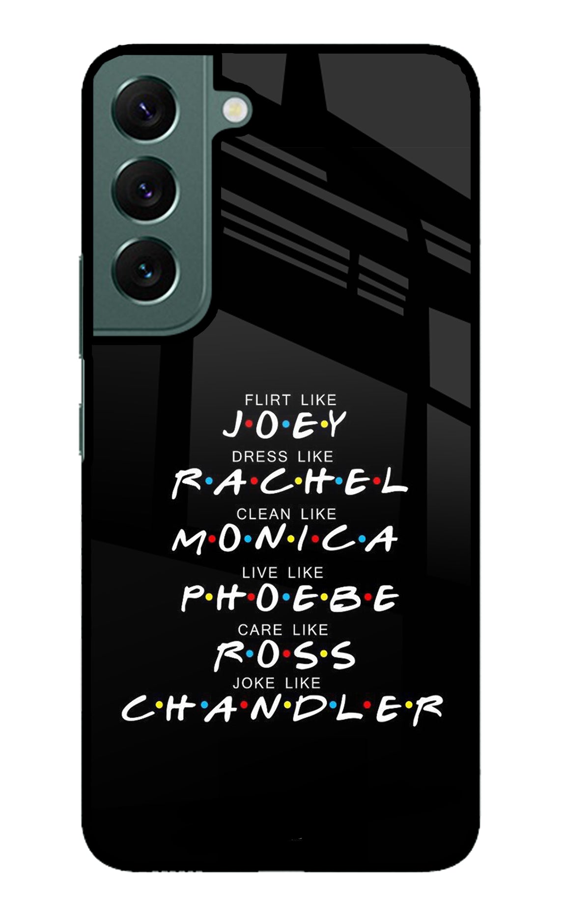 FRIENDS Character Samsung S22 Glass Case
