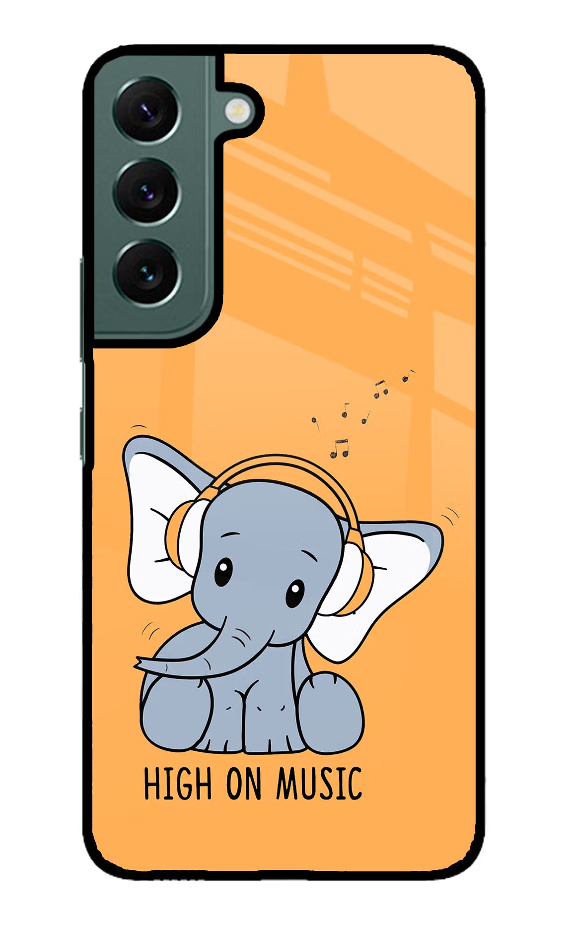 High On Music Samsung S22 Glass Case