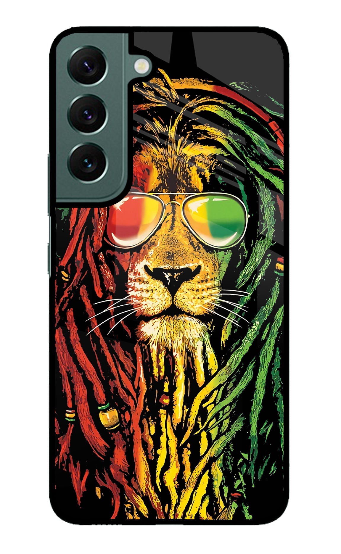 Rasta Lion Samsung S22 Glass Case