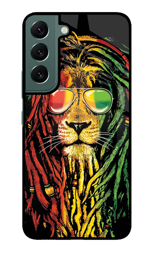 Rasta Lion Samsung S22 Glass Case
