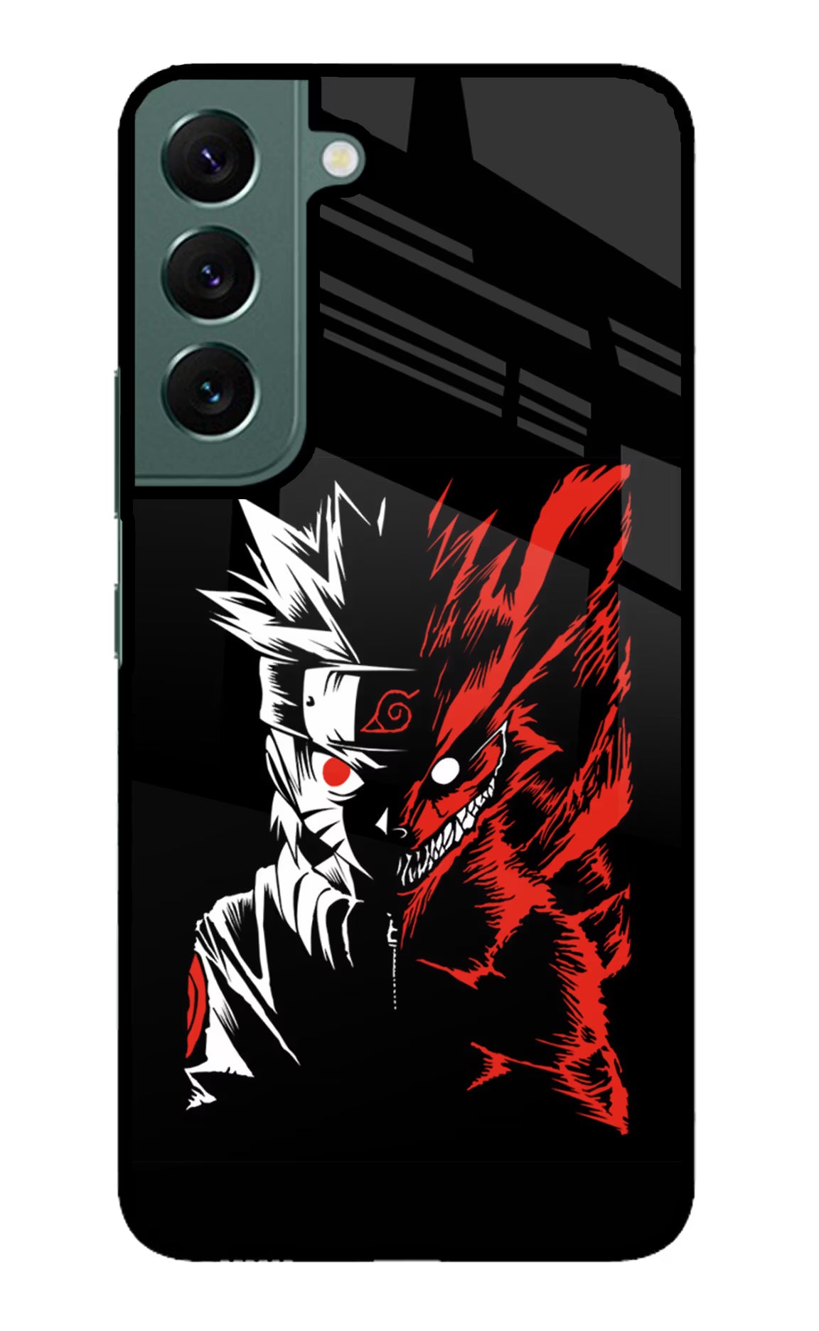 Naruto Two Face Samsung S22 Glass Case Back Cover by Casekaro