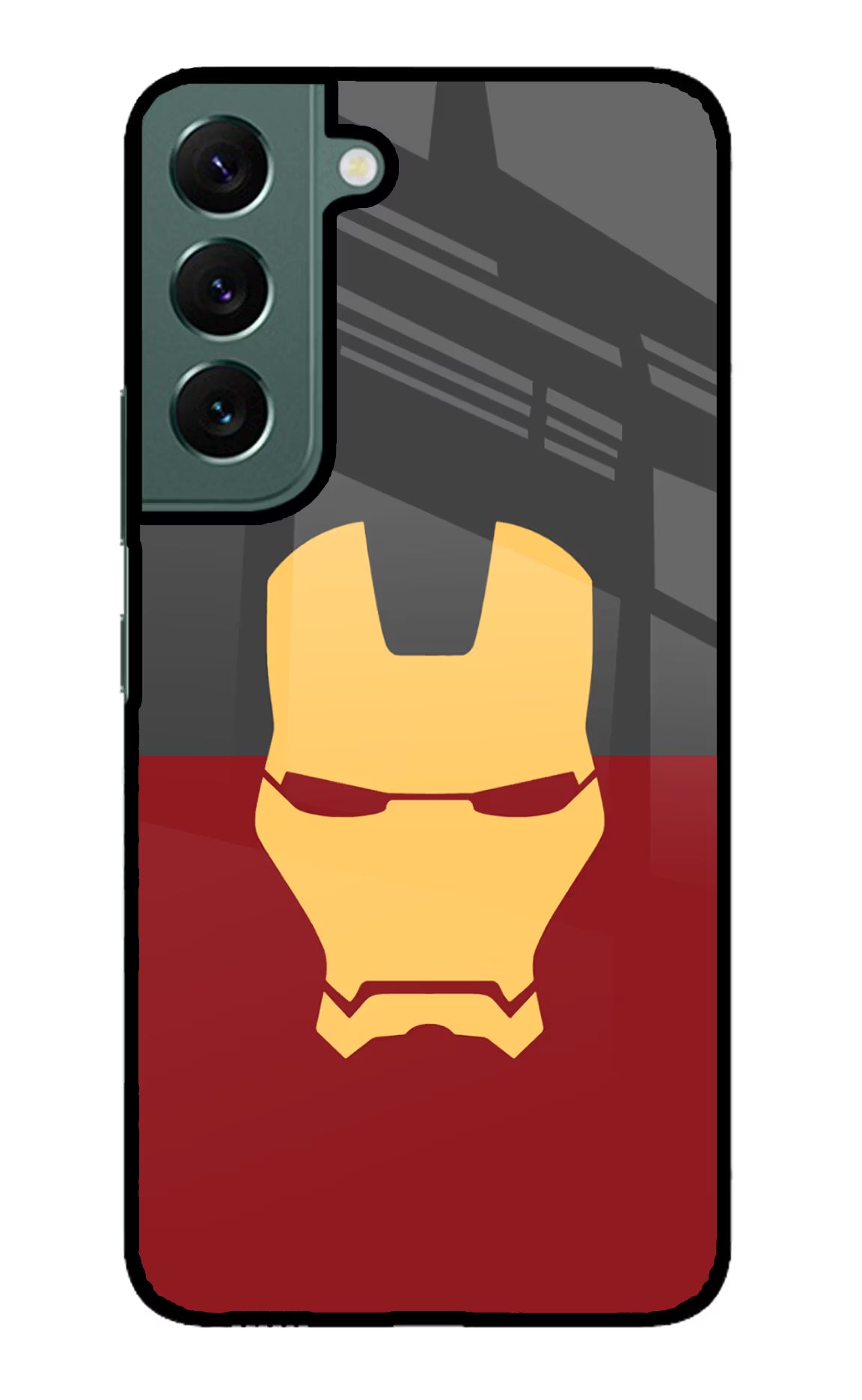 Ironman Samsung S22 Glass Case Back Cover by Casekaro