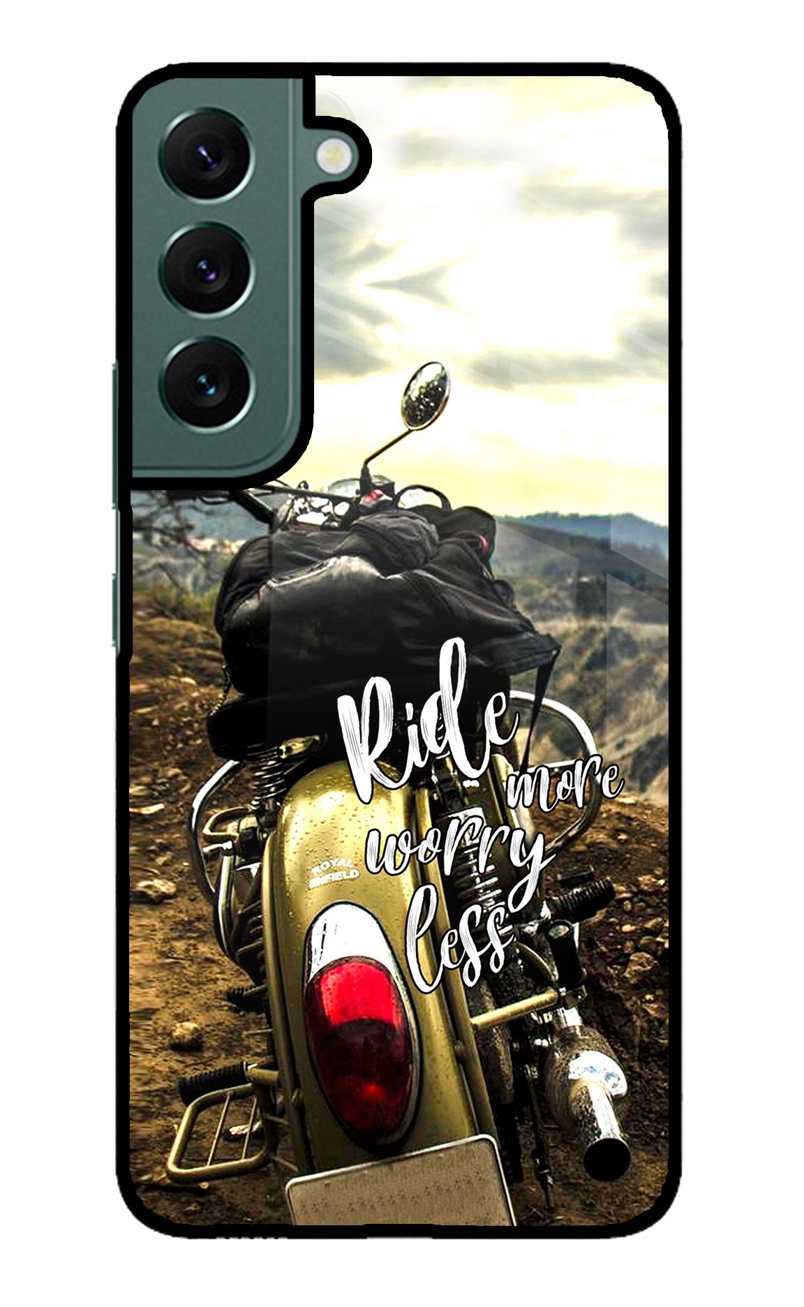 Ride More Worry Less Samsung S22 Glass Case