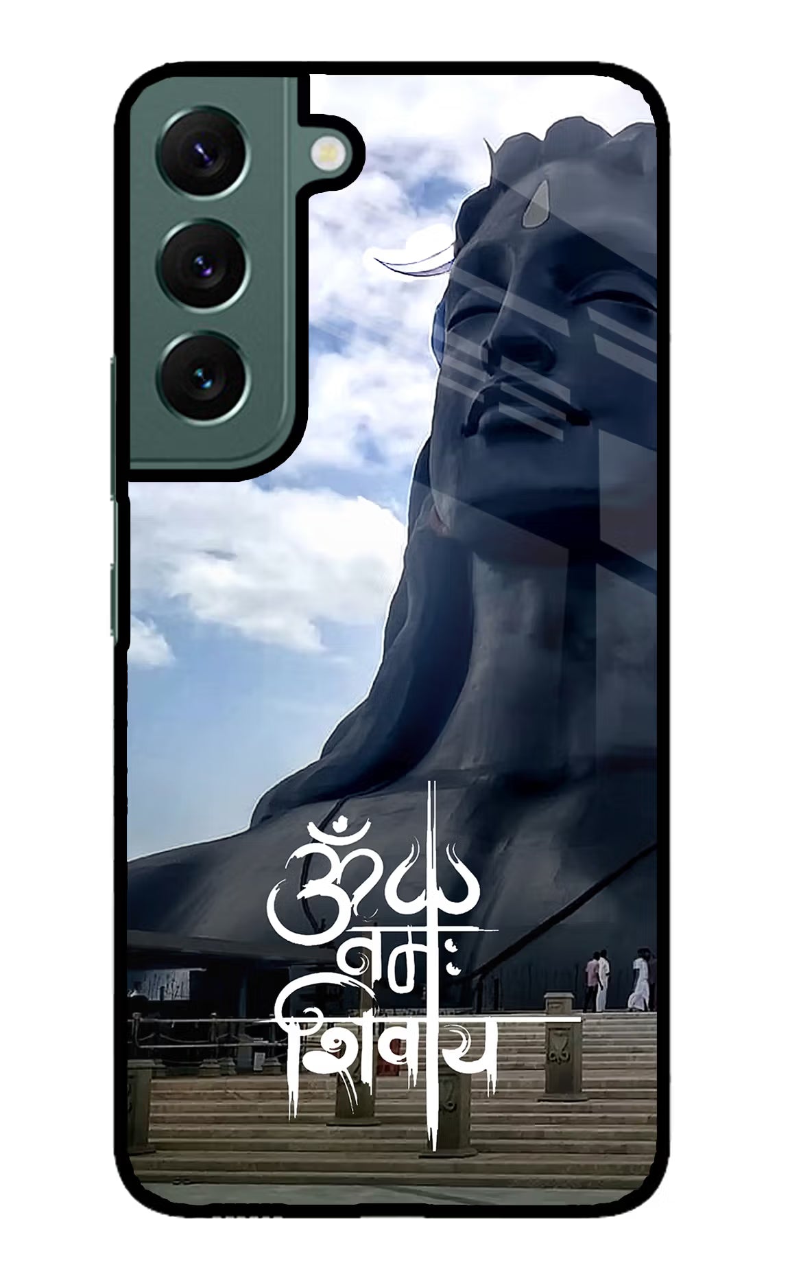 Om Namah Shivay Samsung S22 Glass Case Back Cover by Casekaro
