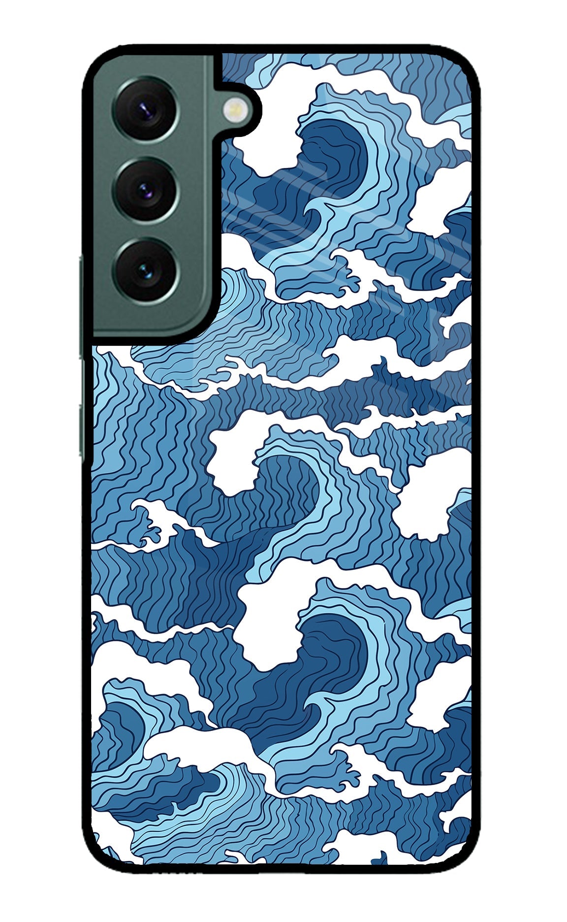 Blue Waves Samsung S22 Back Cover