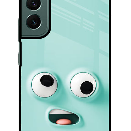 Funny Cartoon Samsung S22 Glass Case