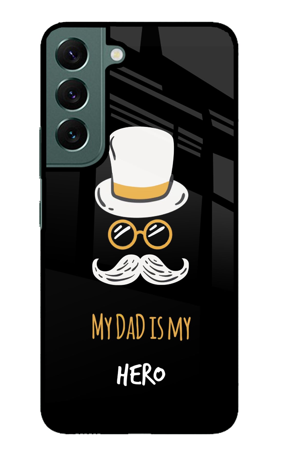 My Dad Is My Hero Samsung S22 Glass Case