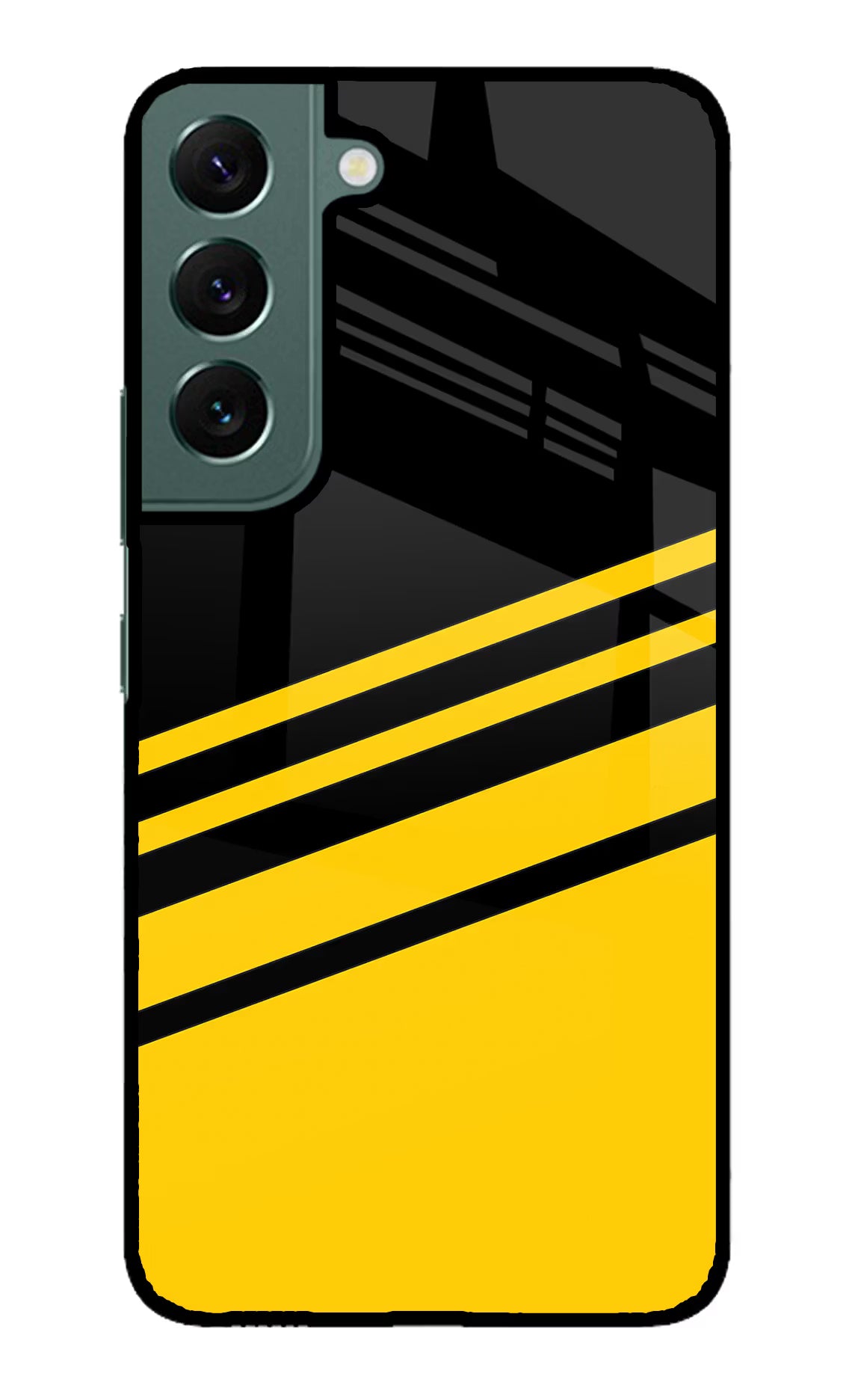 Yellow Shades Samsung S22 Glass Case Back Cover by Casekaro
