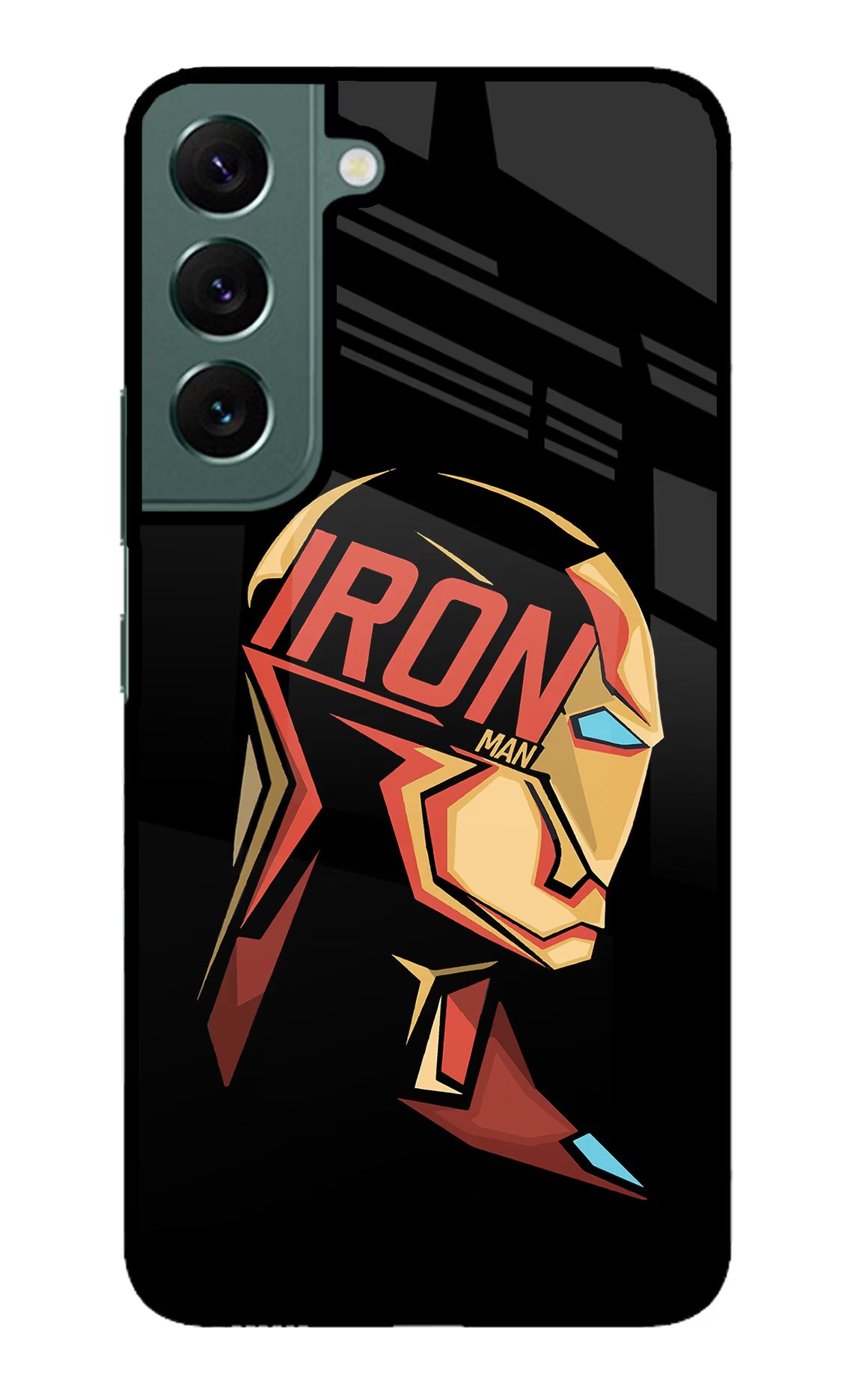 IronMan Samsung S22 Glass Case Back Cover by Casekaro