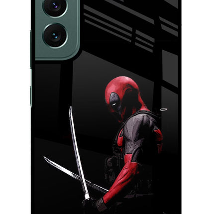 Deadpool Samsung S22 Glass Case Back Cover by Casekaro