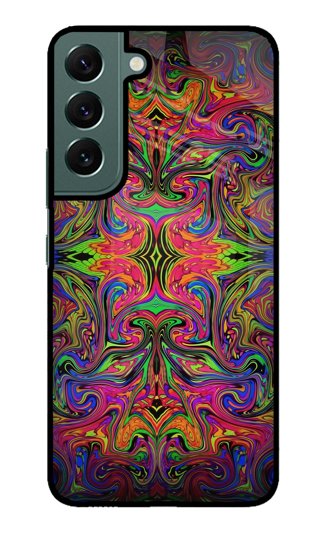 Psychedelic Art Samsung S22 Glass Case
