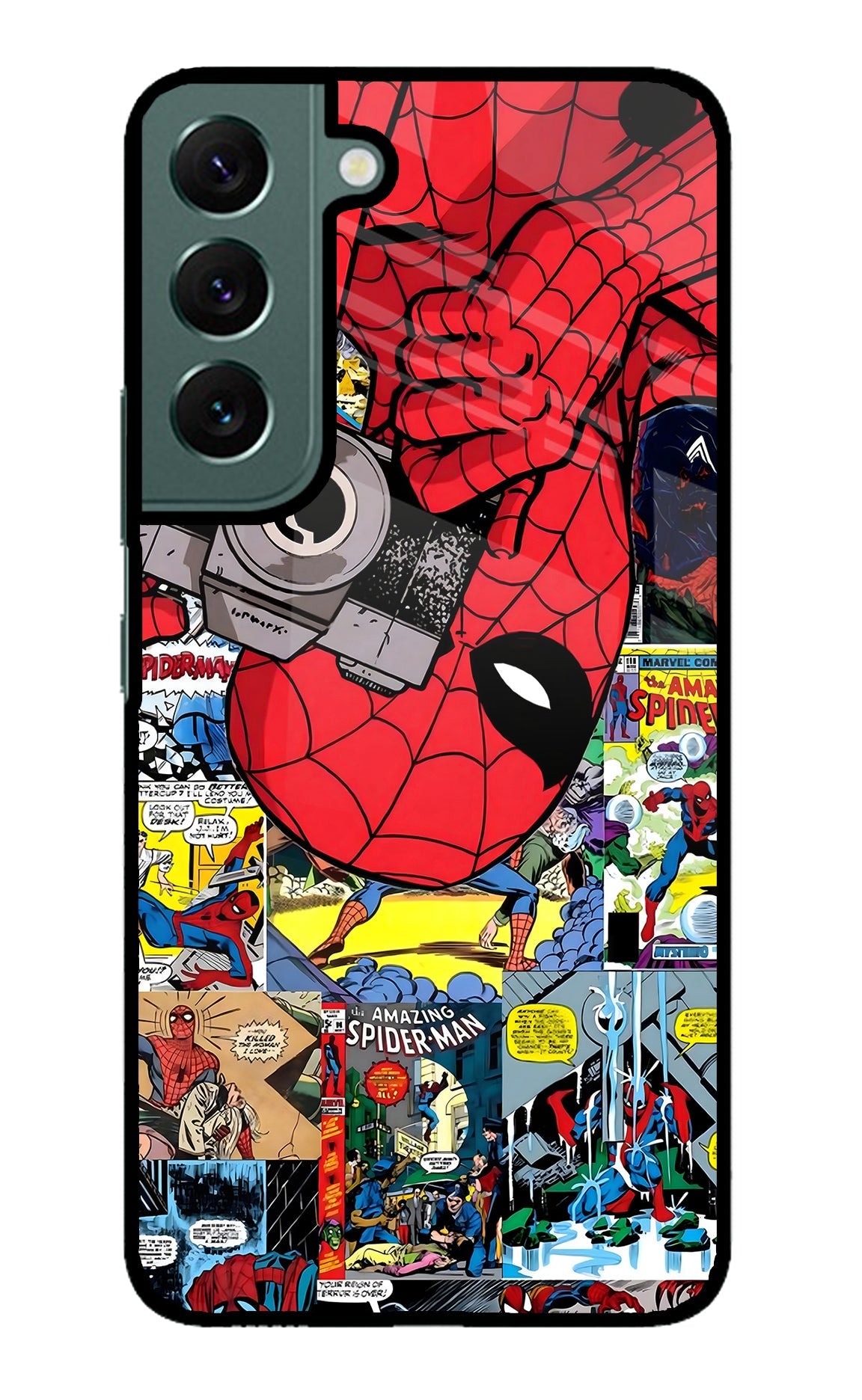 Spider Man Samsung S22 Glass Case