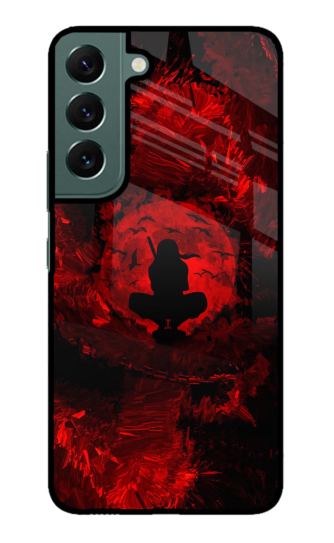 Itachi Uchiha Samsung S22 Glass Case Back Cover by Casekaro