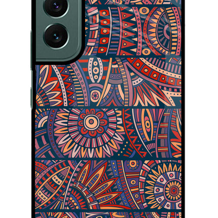 African Culture Design Samsung S22 Glass Case