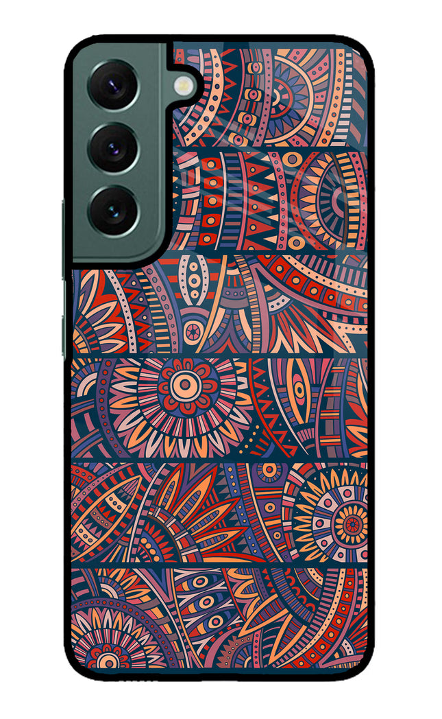 African Culture Design Samsung S22 Glass Case