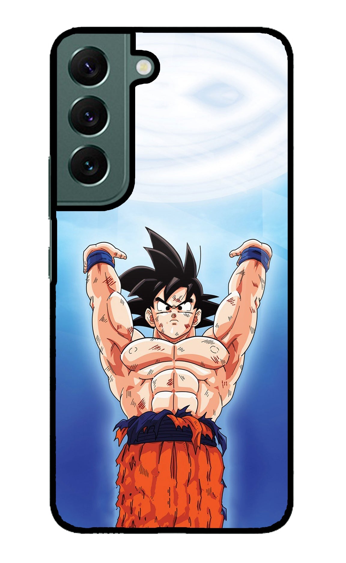 Goku Power Samsung S22 Glass Case