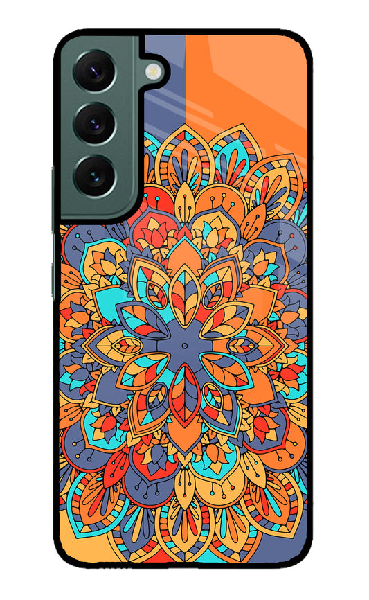 Color Mandala Samsung S22 Glass Case