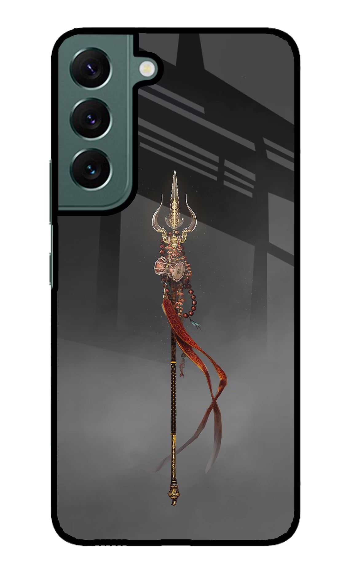 Shiv Trishul Samsung S22 Glass Case Back Cover by Casekaro
