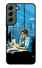 Focused Hustler (AI Generated) Samsung S22 Glass Case