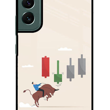 Bull Trading Momentum Samsung S22 Glass Case