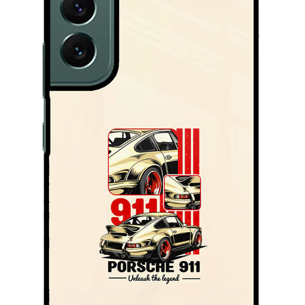 Classic Porsche 911 Samsung S22 Glass Case Back Cover by Casekaro