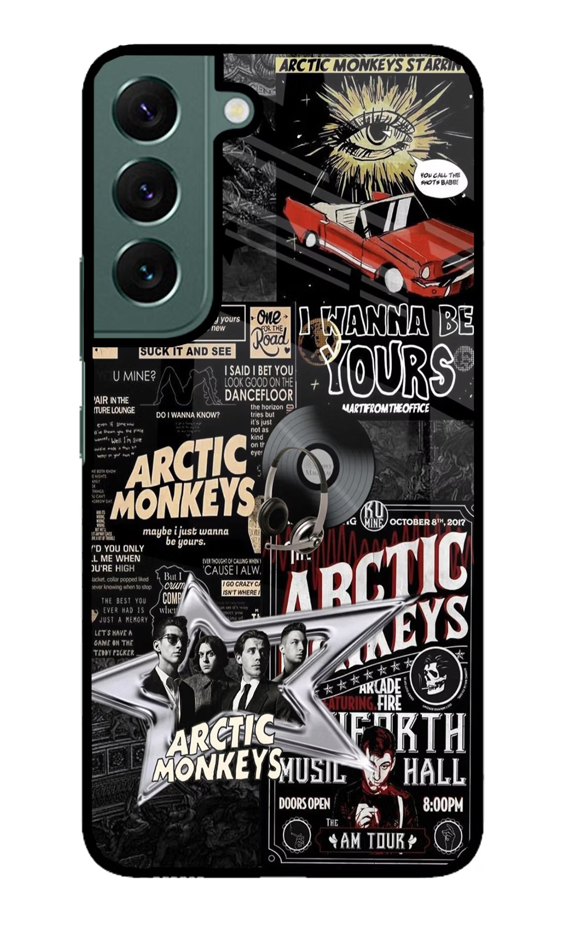 Arctic Monkeys Samsung S22 Glass Case Back Cover by Casekaro