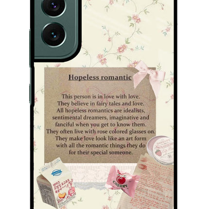 Hopeless Romantic Samsung S22 Glass Case