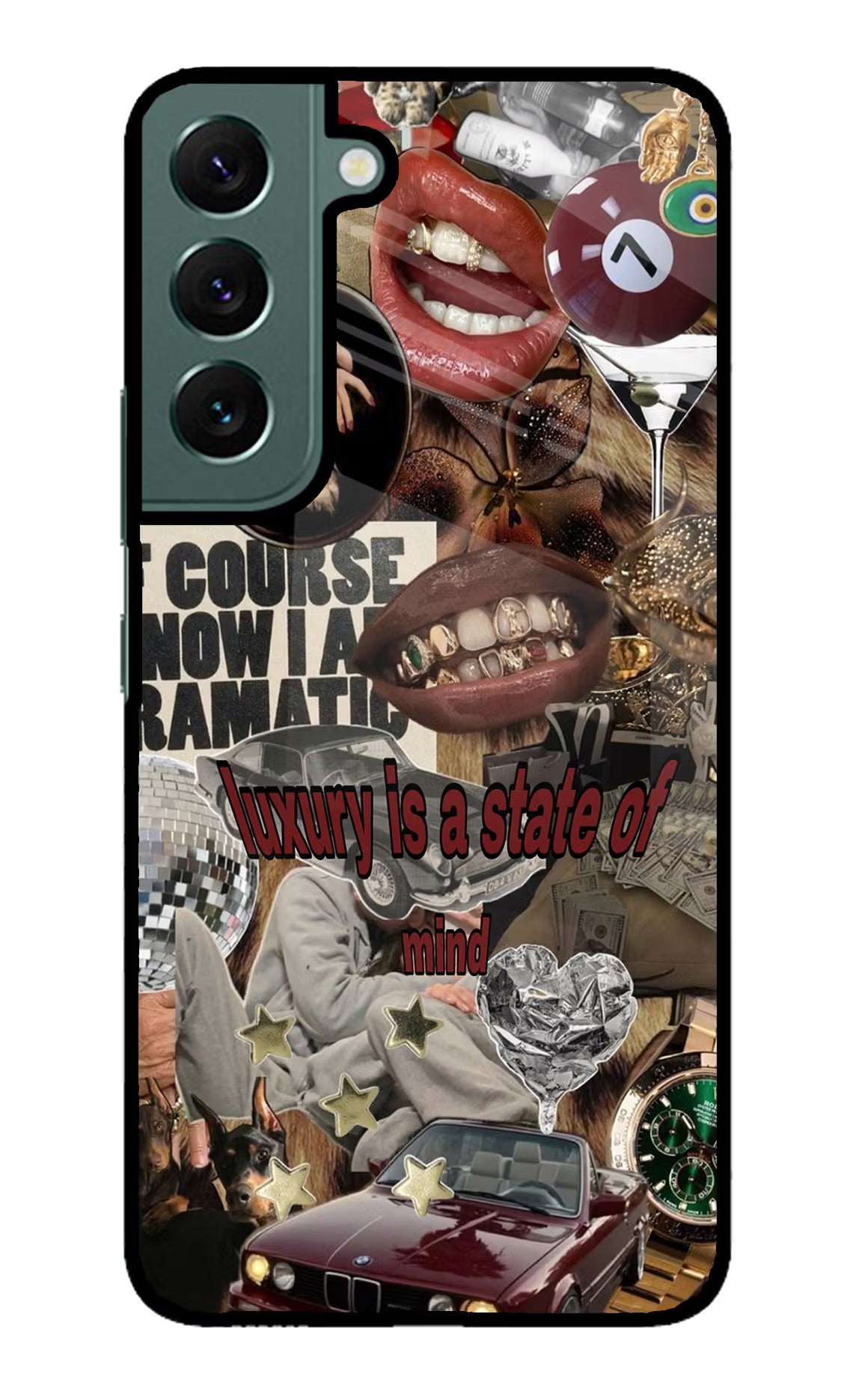 Luxury Samsung S22 Glass Case