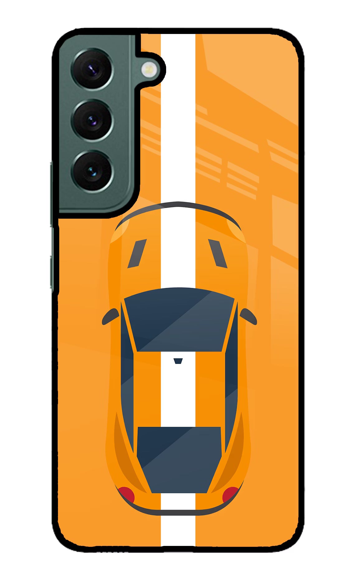 Highway Pursuit Samsung S22 Glass Case Back Cover by Casekaro