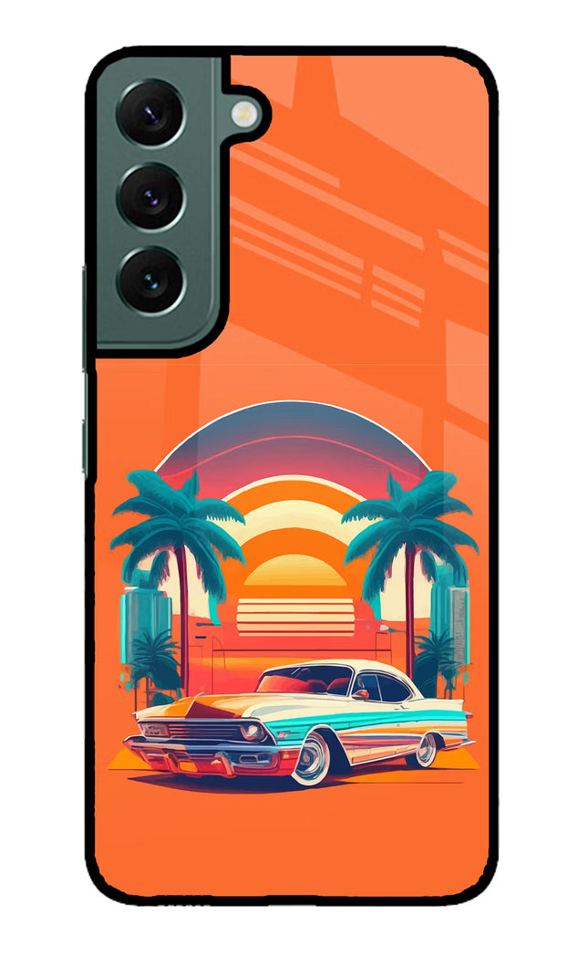 Palm Drive 80s Samsung S22 Glass Case
