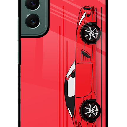 Red Velocity Samsung S22 Glass Case