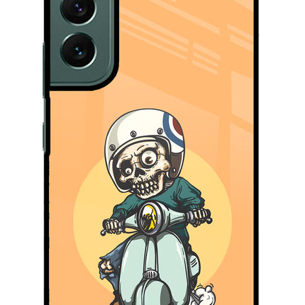 Undead Biker Samsung S22 Glass Case