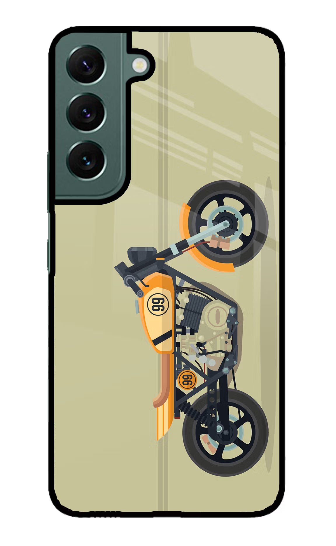 Vertical Speedster Samsung S22 Glass Case
