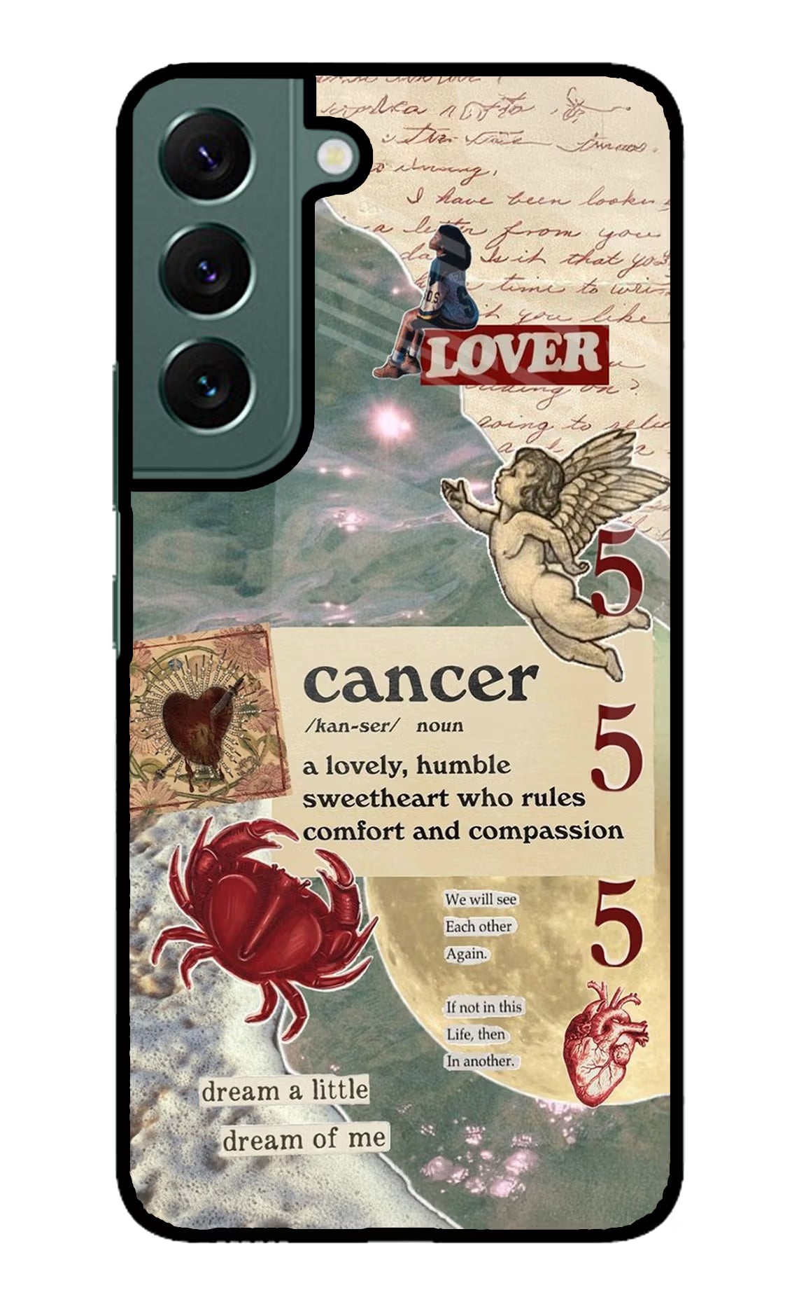 Cancer Zodiac Samsung S22 Glass Case