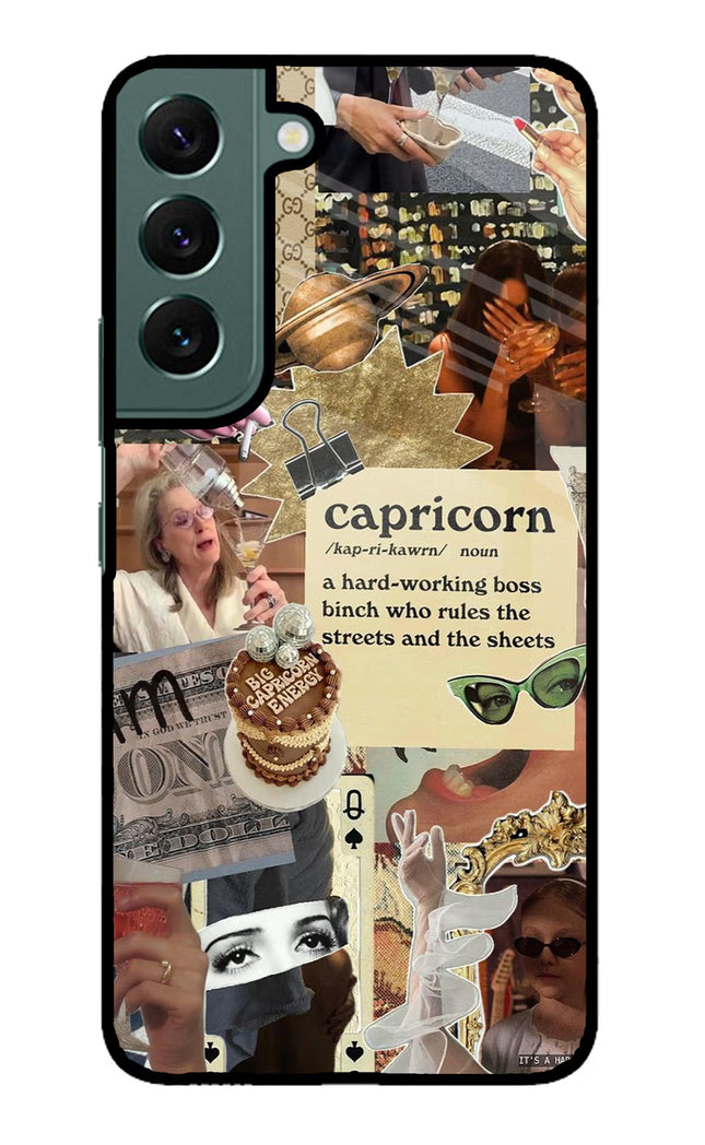 Capricorn Zodiac Samsung S22 Glass Case