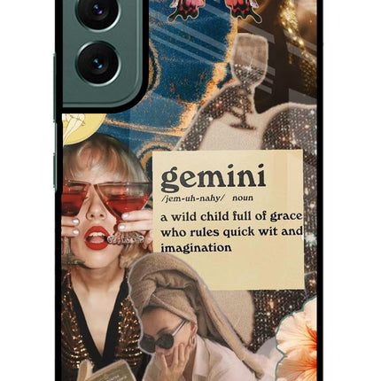 Gemini Zodiac Samsung S22 Glass Case