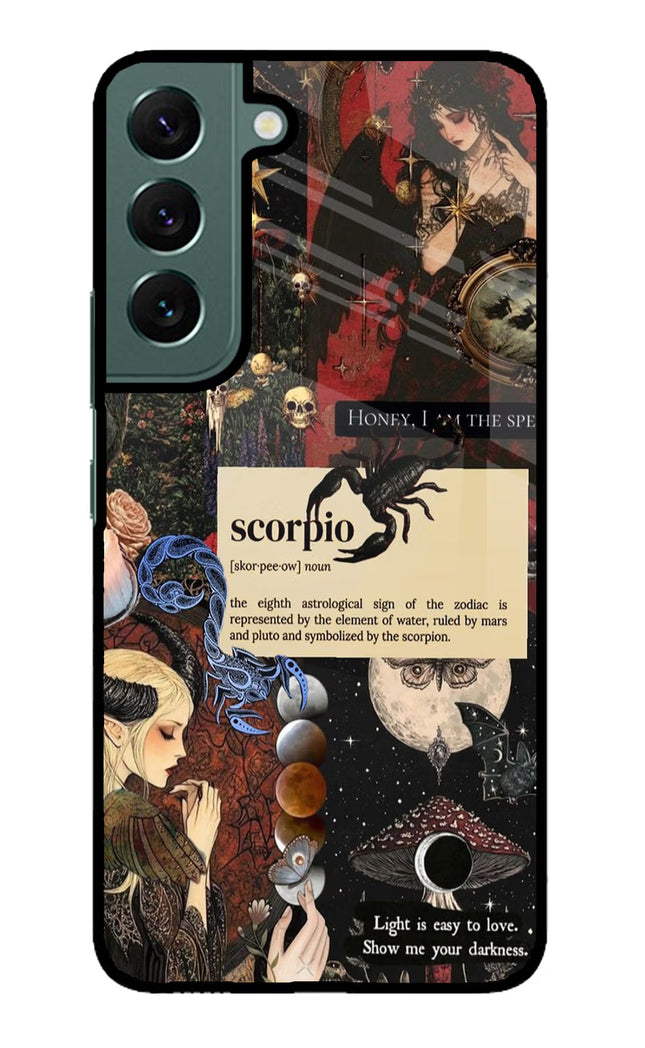 Scorpio Zodiac Samsung S22 Glass Case
