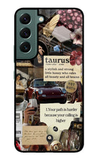 Taurus Zodiac Samsung S22 Glass Case
