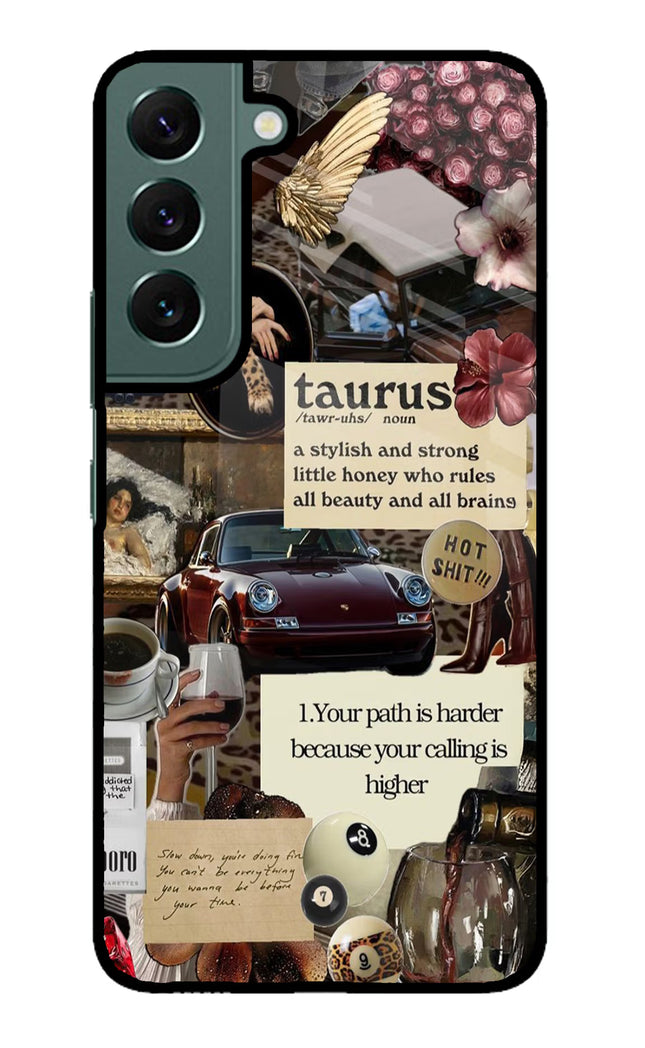 Taurus Zodiac Samsung S22 Glass Case