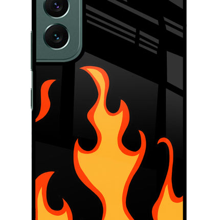 Fired Up – Black Samsung S22 Glass Case