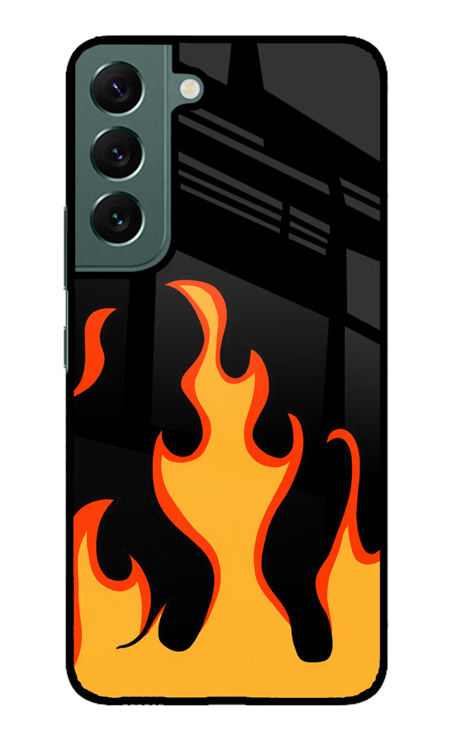 Fired Up – Black Samsung S22 Glass Case
