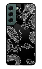 Twin Dragons Samsung S22 Glass Case