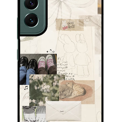 Soft Aesthetic Samsung S22 Glass Case