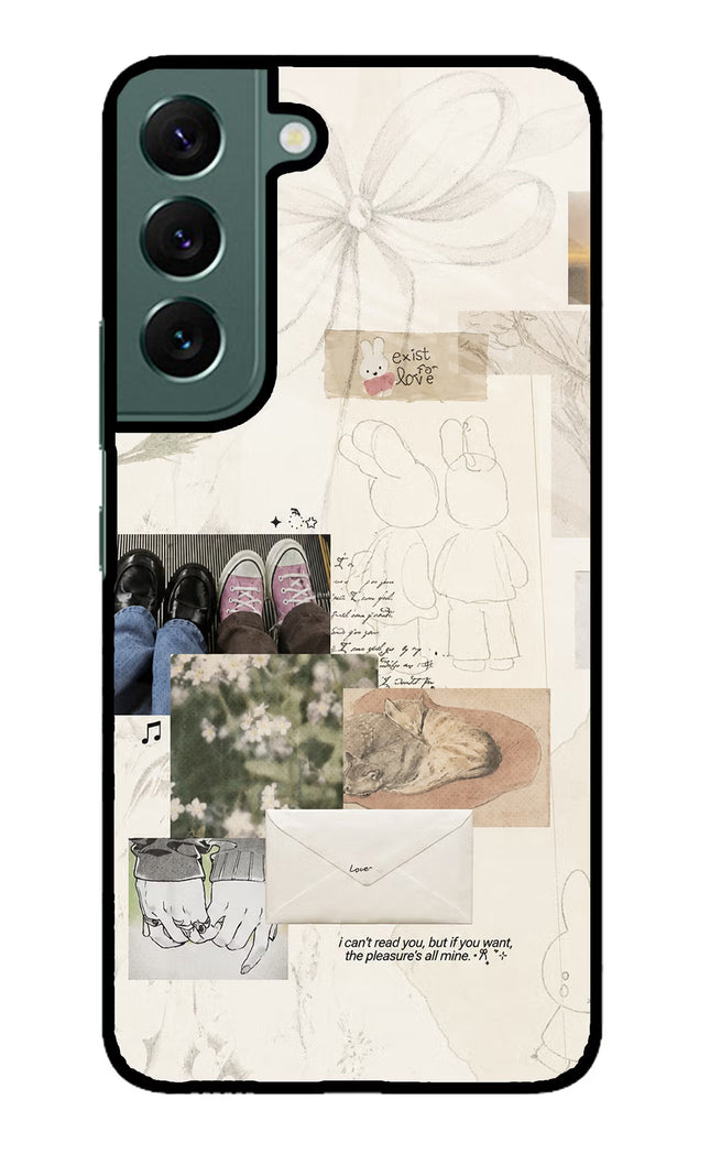 Soft Aesthetic Samsung S22 Glass Case