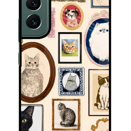 Mirror Cats Samsung S22 Glass Case