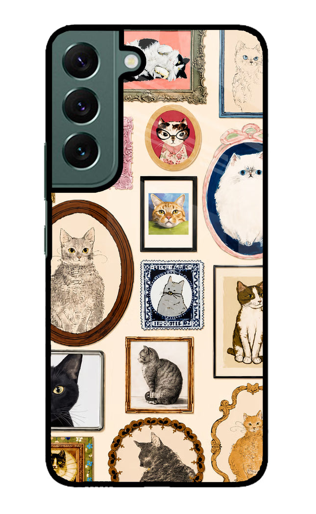 Mirror Cats Samsung S22 Glass Case