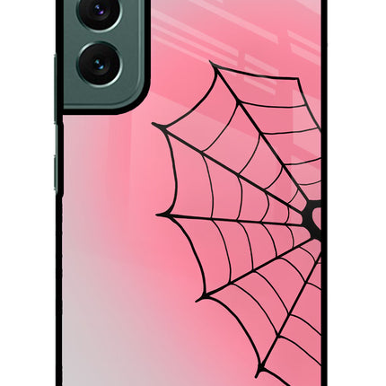 Pink Web Samsung S22 Glass Case
