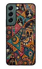 Folk Print Samsung S22 Glass Case
